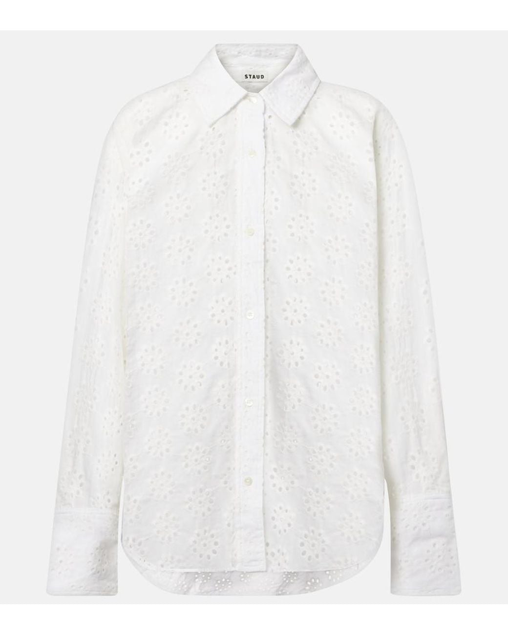 Camisa Colton De Algodon Staud de color White