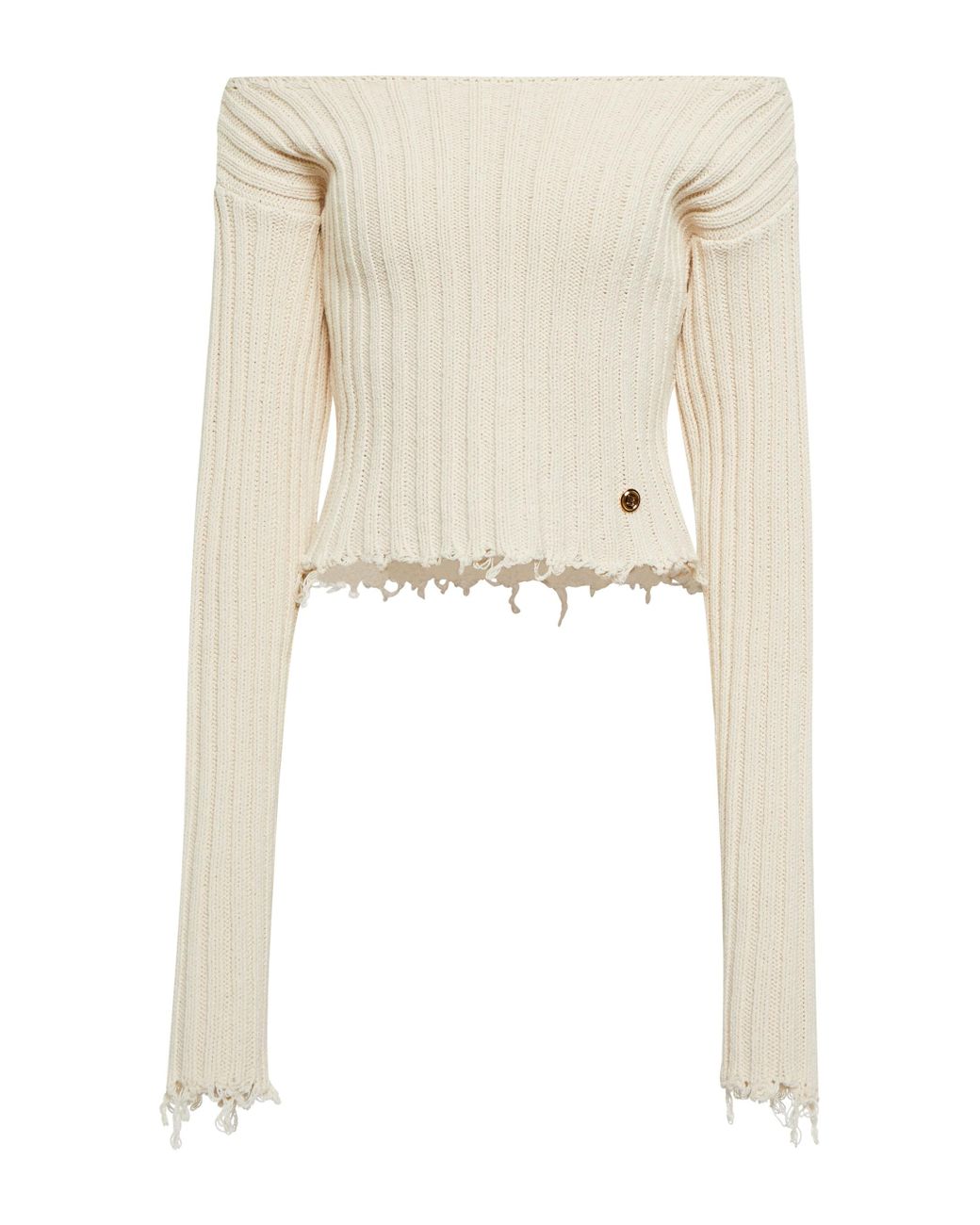 off the shoulder cotton sweater