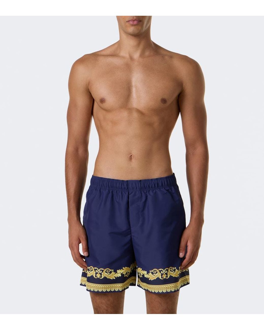 Banador Barocco Versace de hombre de color Blue
