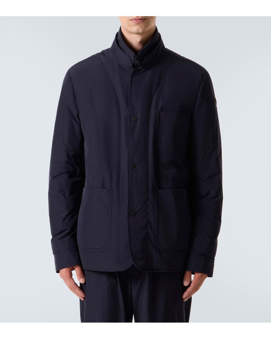 Moncler Blue Brieuc Down Jacket for men