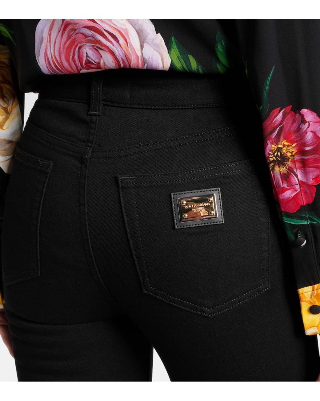 Dolce & Gabbana Blue High-Rise Skinny Jeans