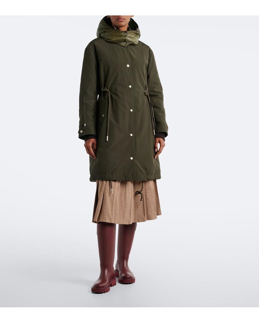 Moncler Brown Halicte Down Coat