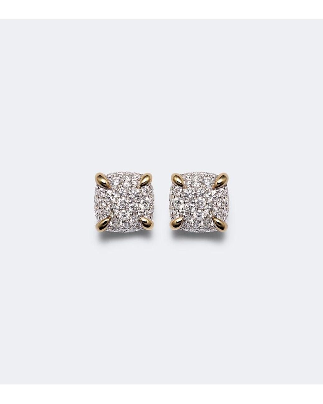 David Yurman White Chatelaine 18Kt Earrings With Diamonds