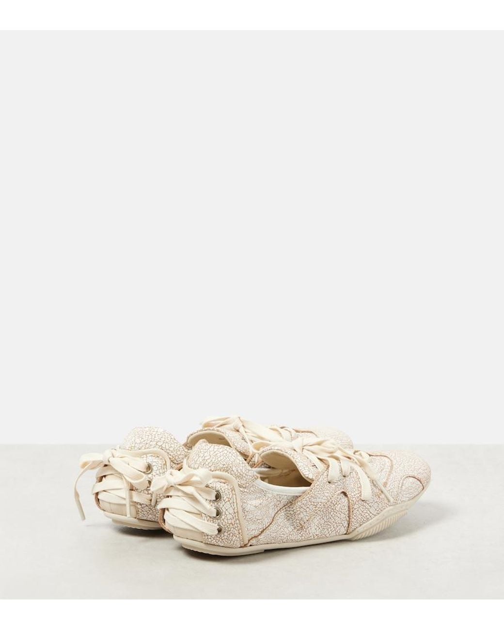 Acne Natural Leather Sneakers