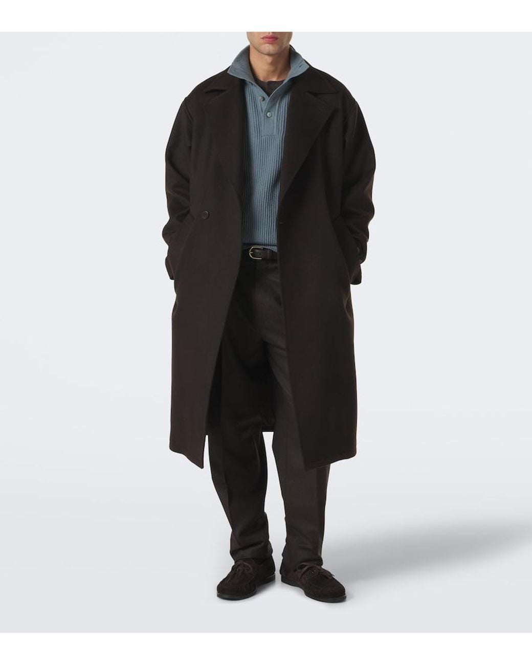 STÒFFA Blue Cashmere Sweater for men