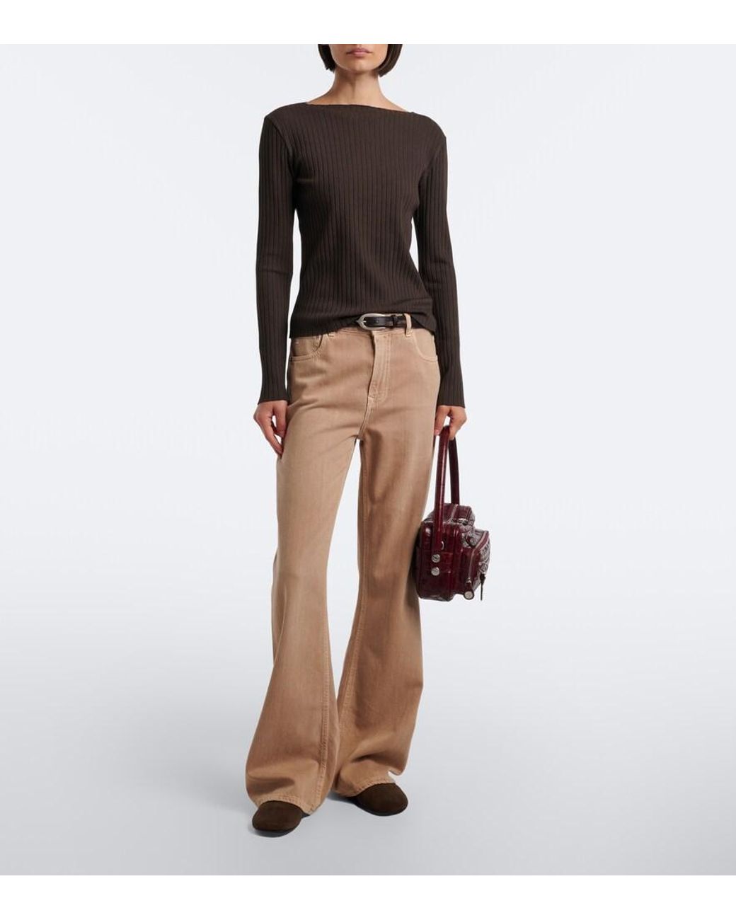 Pullover A Coste di Vince in Black