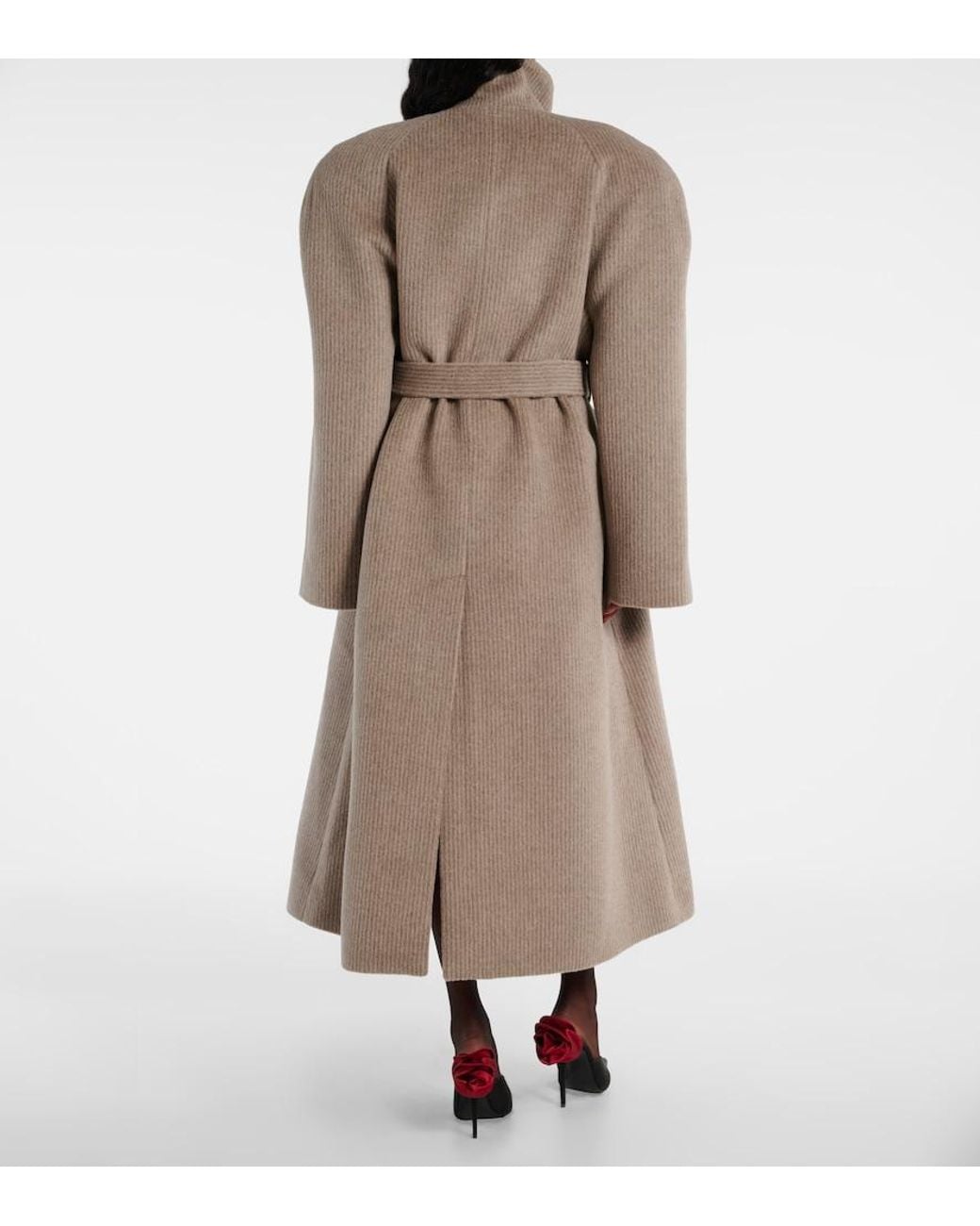 Magda Butrym Natural Wool Coat