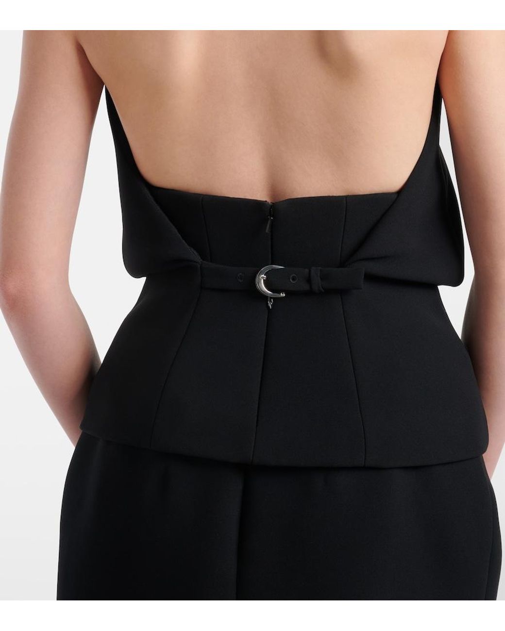 Khaite Black Rone Halterneck Top