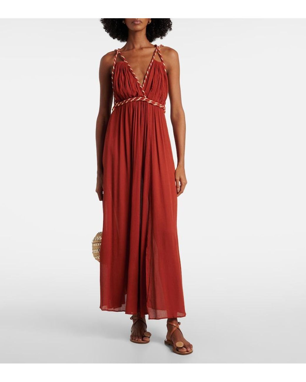 Poupette Red Colette Maxi Dress