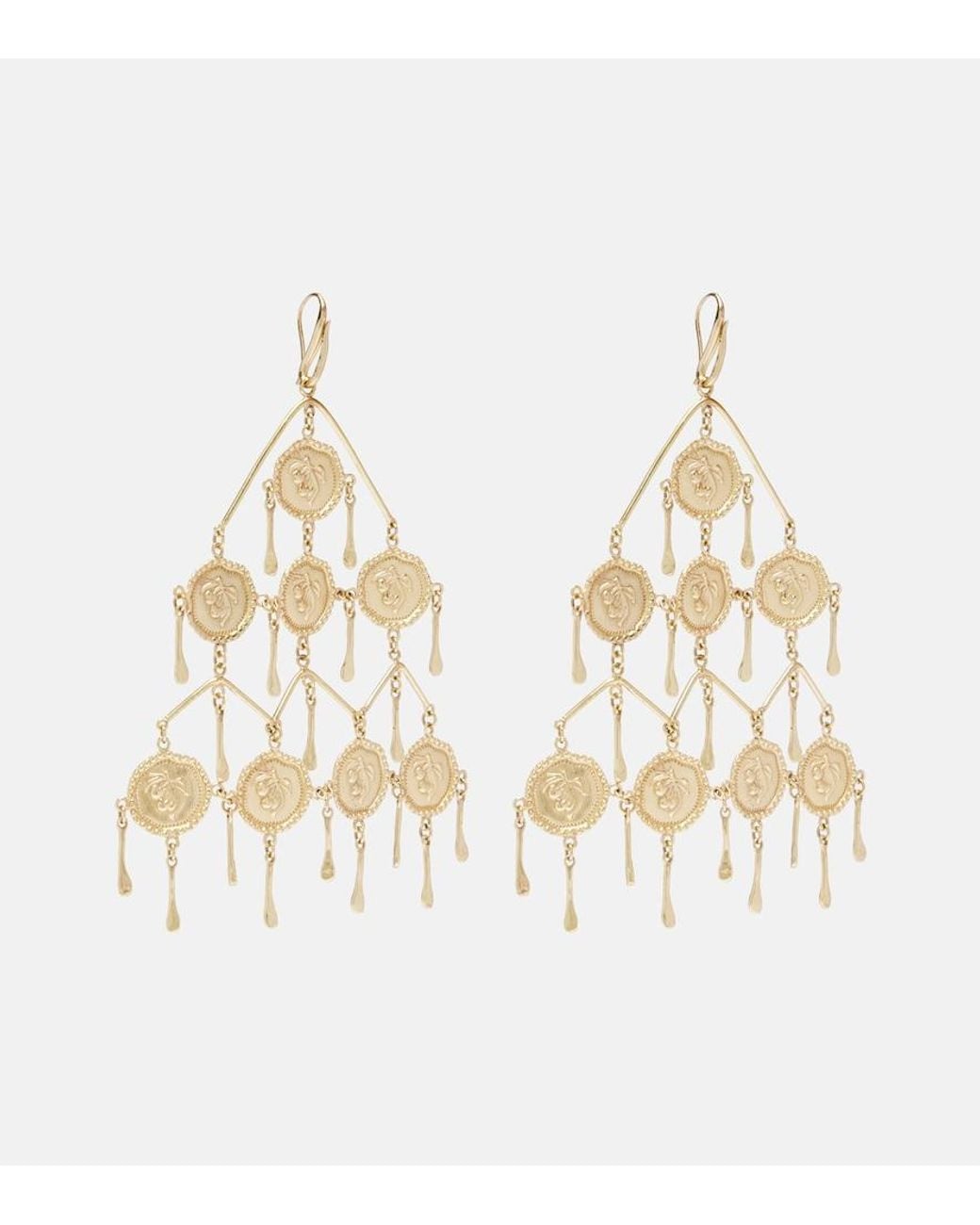 ALÉMAIS Metallic Le Jardin Drop Earrings