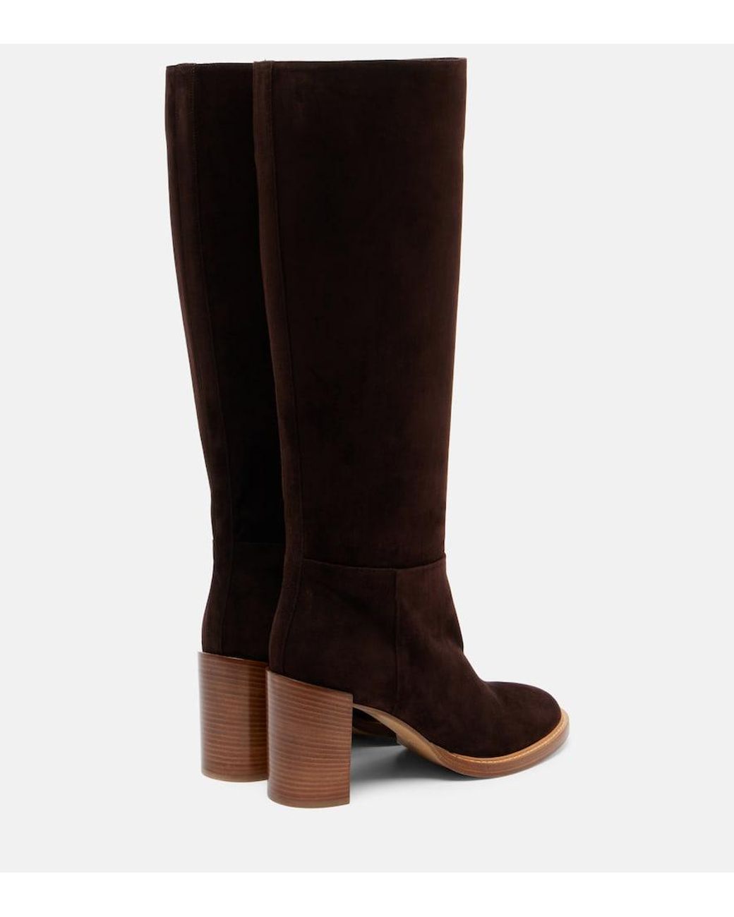 Gabriela Hearst Brown Bocca Suede Knee-High Boots