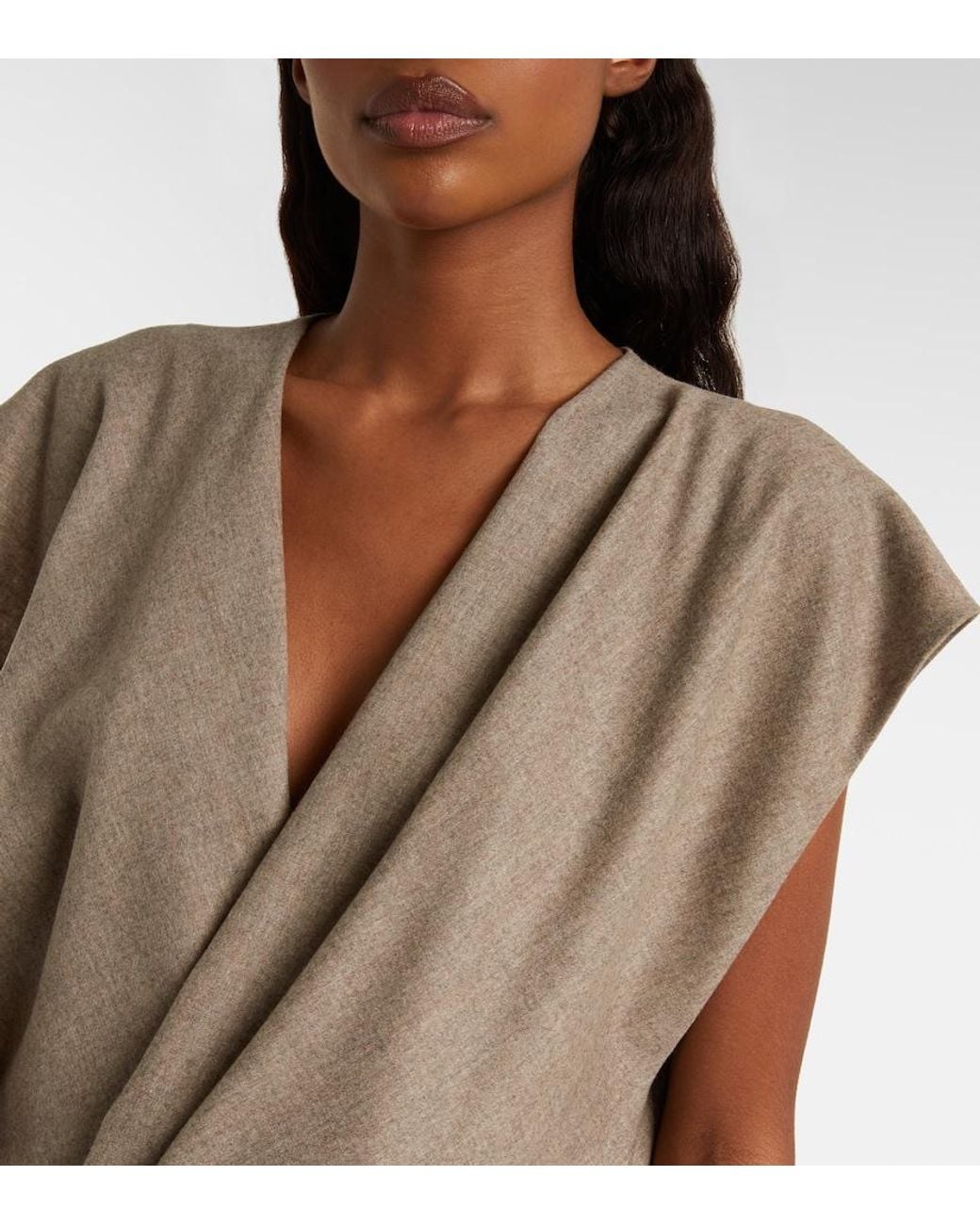 Khaite Gray Mer Cotton Top