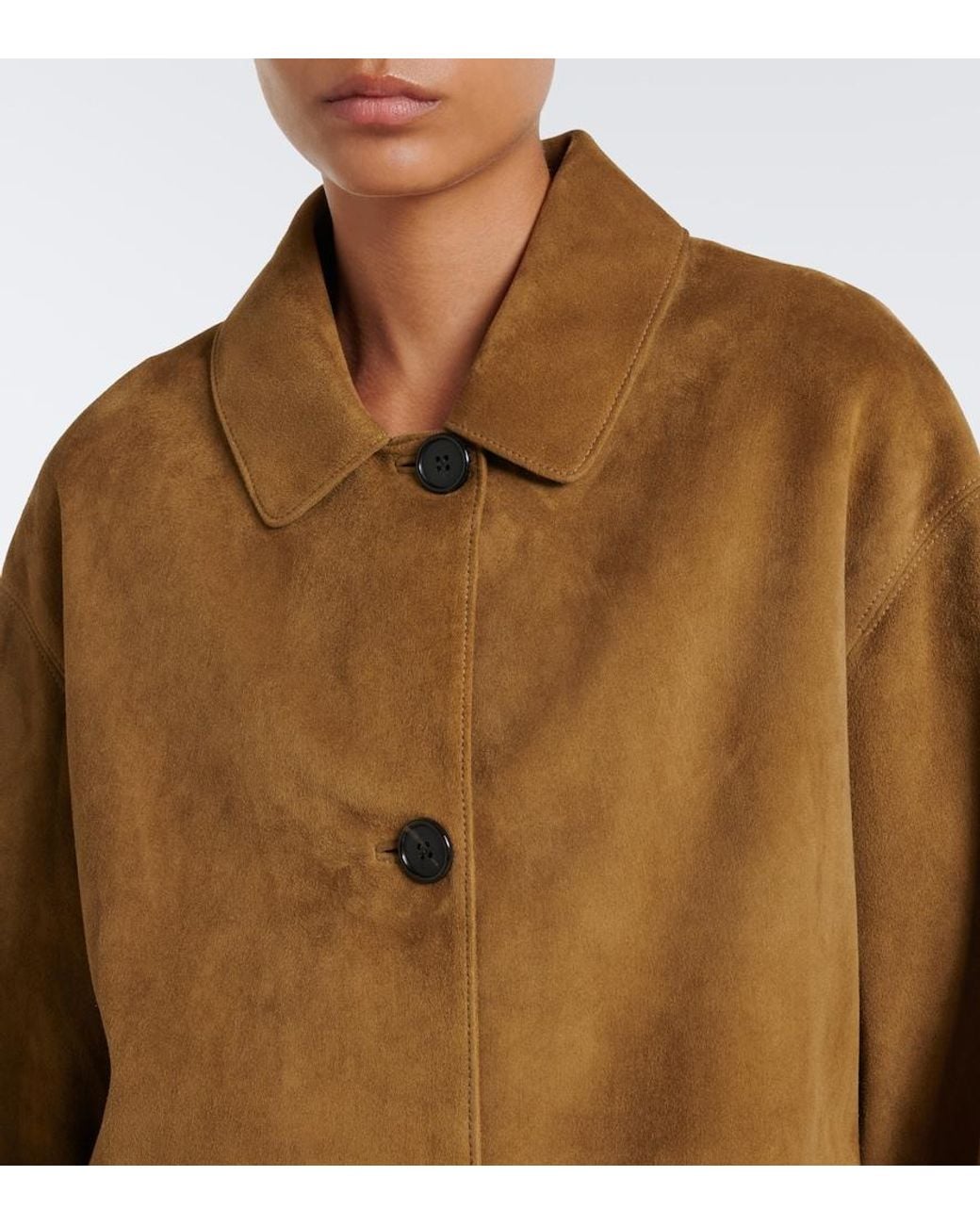 The Row Natural Damir Suede Coat