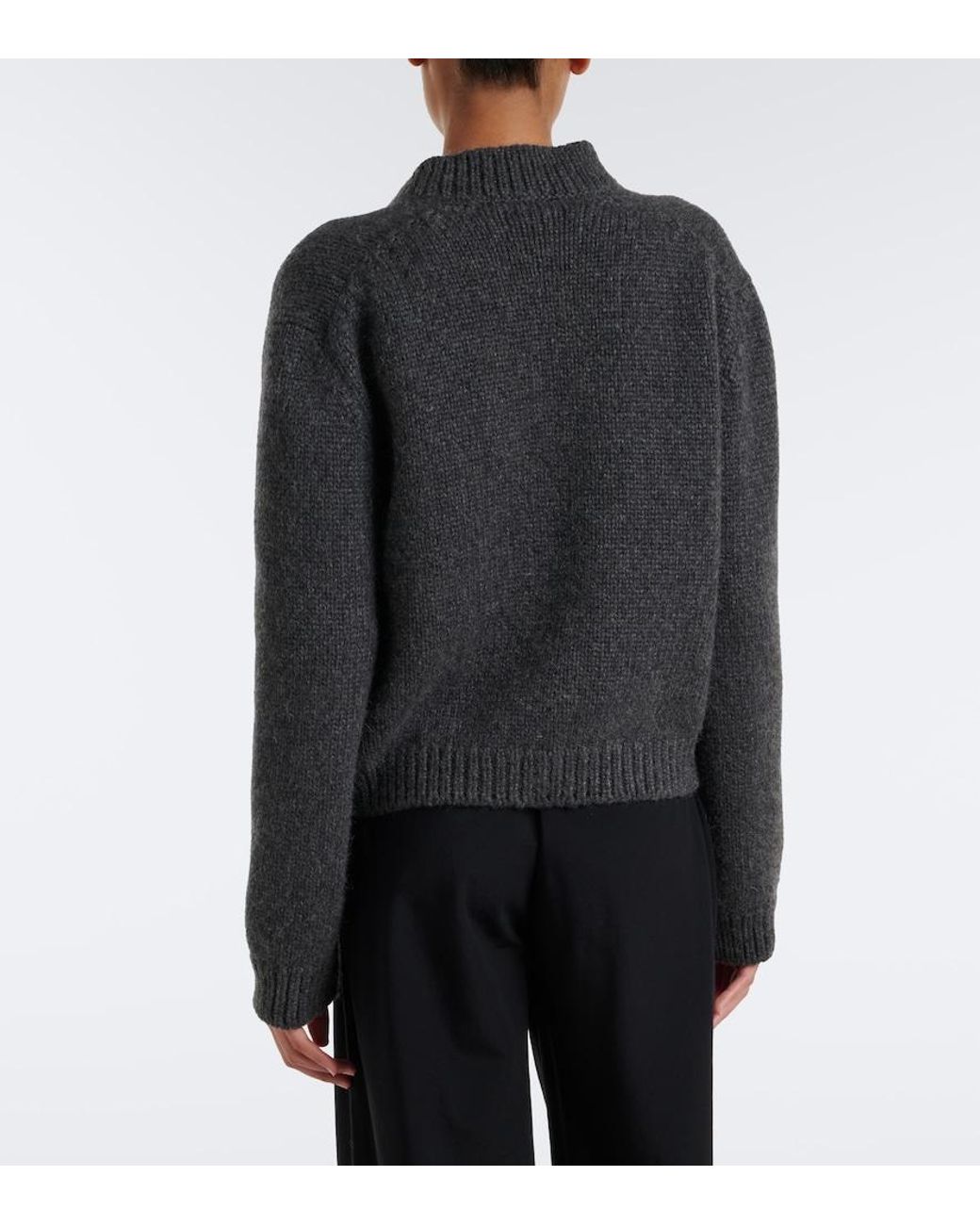 The Row Black Poynta Cashmere Cardigan