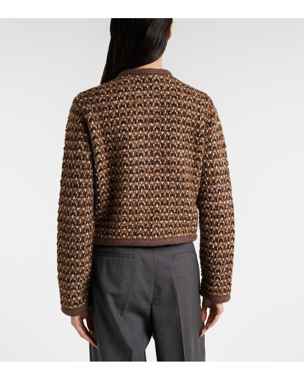 Altuzarra Brown Conroy Tweed Jacket