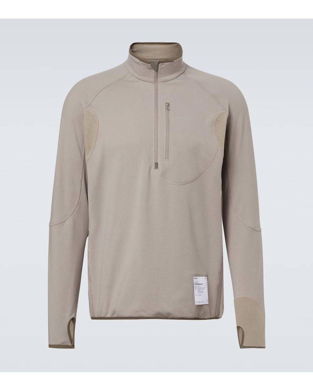 Satisfy Ghostfleece Half-Zip Top in Gray for Men | Lyst