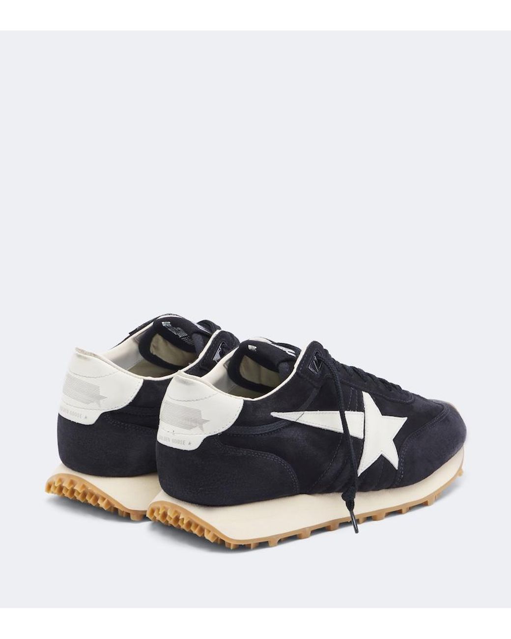 Golden Goose Deluxe Brand Blue Running Marathon Suede Sneakers