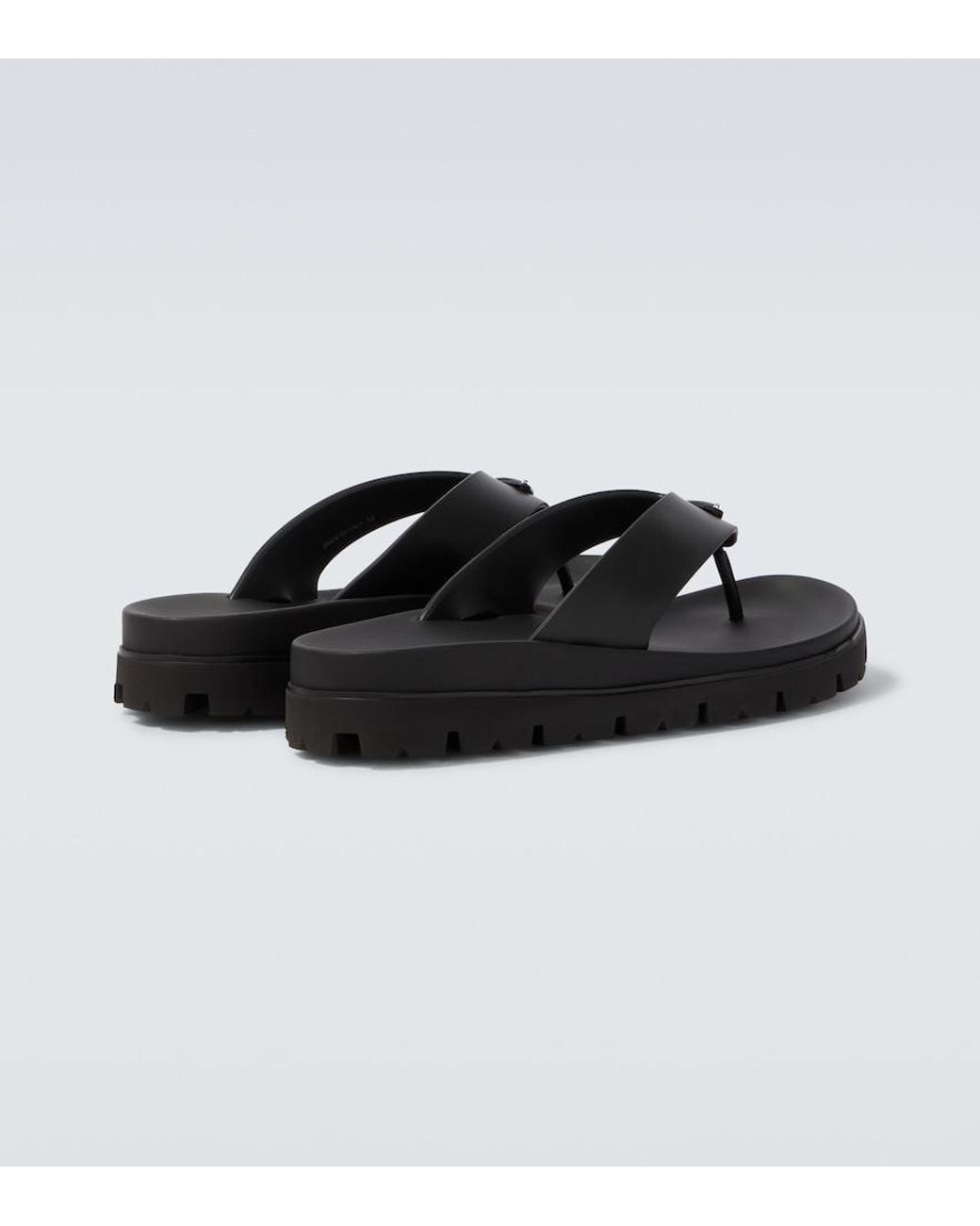 Prada Brown Thong Sandals for men