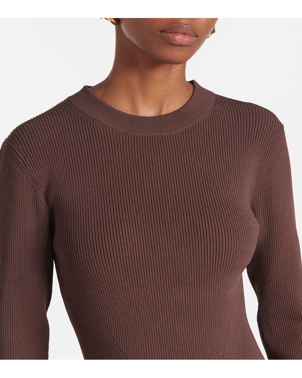 Robe Kenlie Jonathan Simkhai en coloris Brown