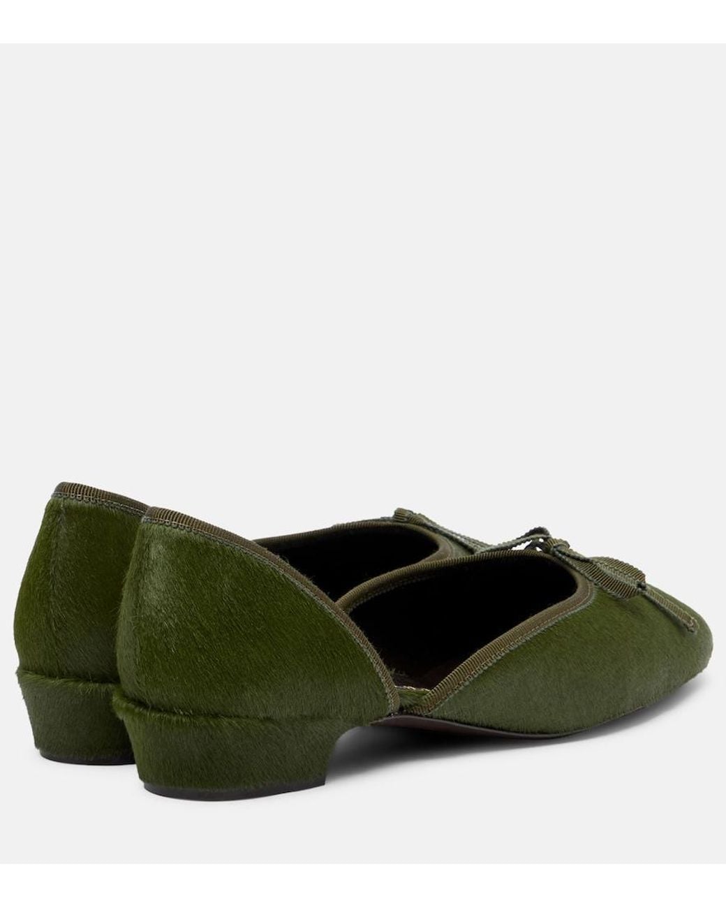 Herbert Levine Green 24/7 Calf Hair Ballet Flats