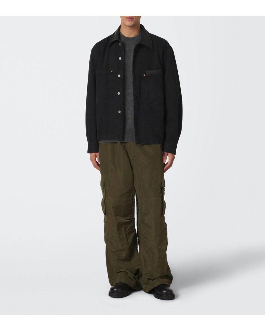 Comme des Garçons Gray Wool Sweater for men
