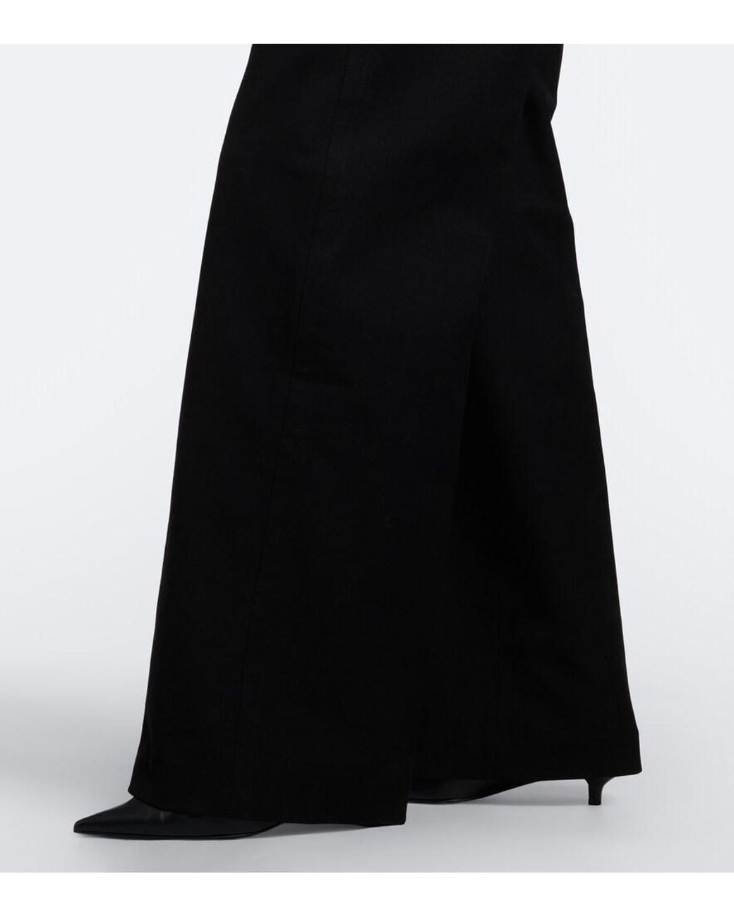 Joseph Black Yukio Gabardine Wide-Leg Pants