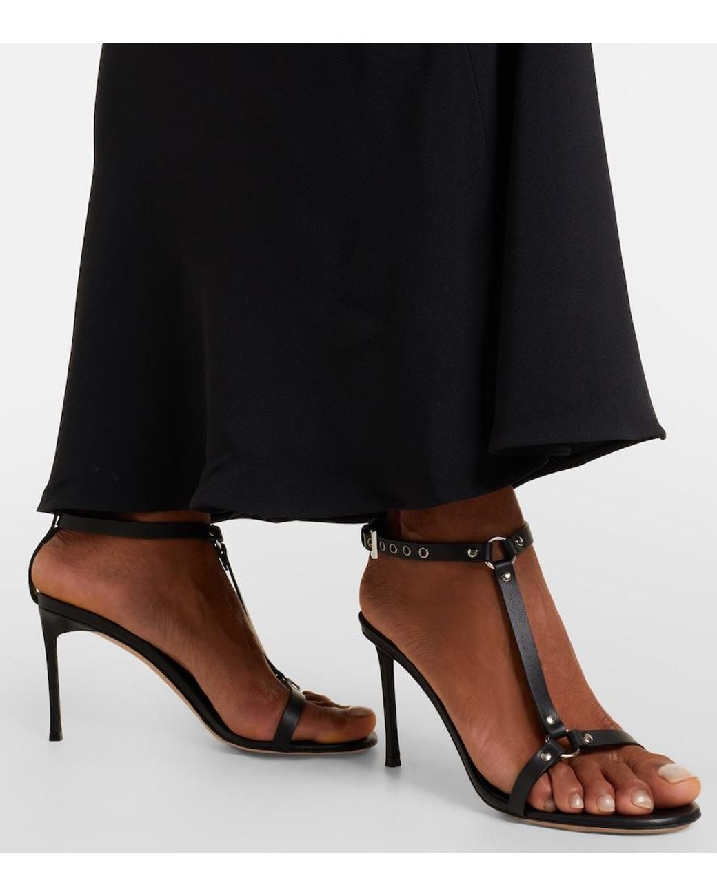 Tom Ford Black Leather Sandals