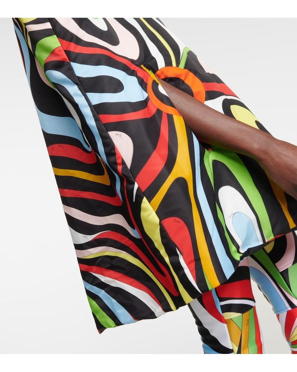 Emilio Pucci Green X Fusalp Marmo Poncho