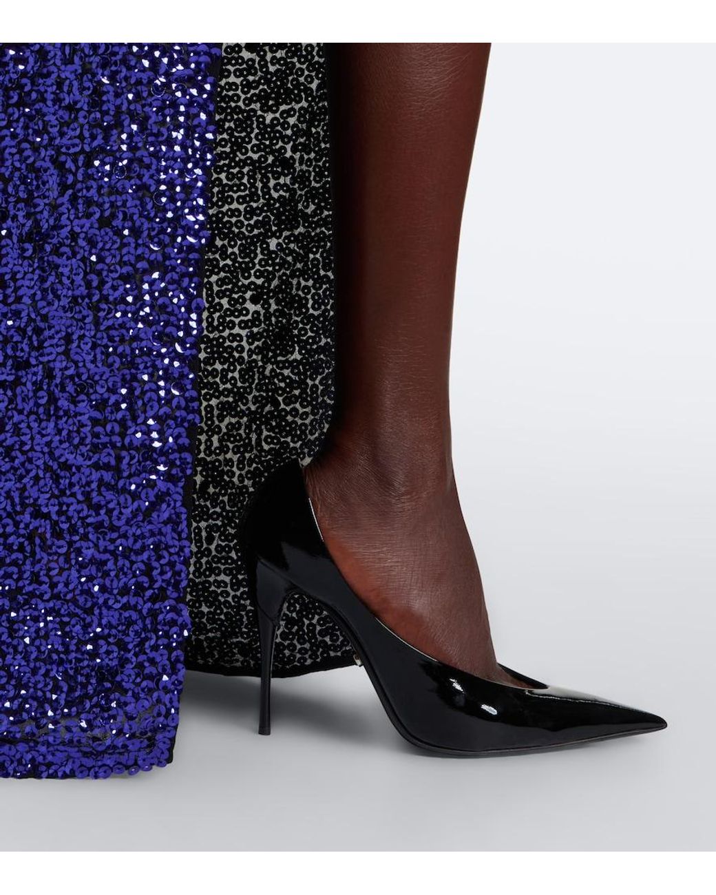 Gucci Black Sharp Patent Leather Pumps