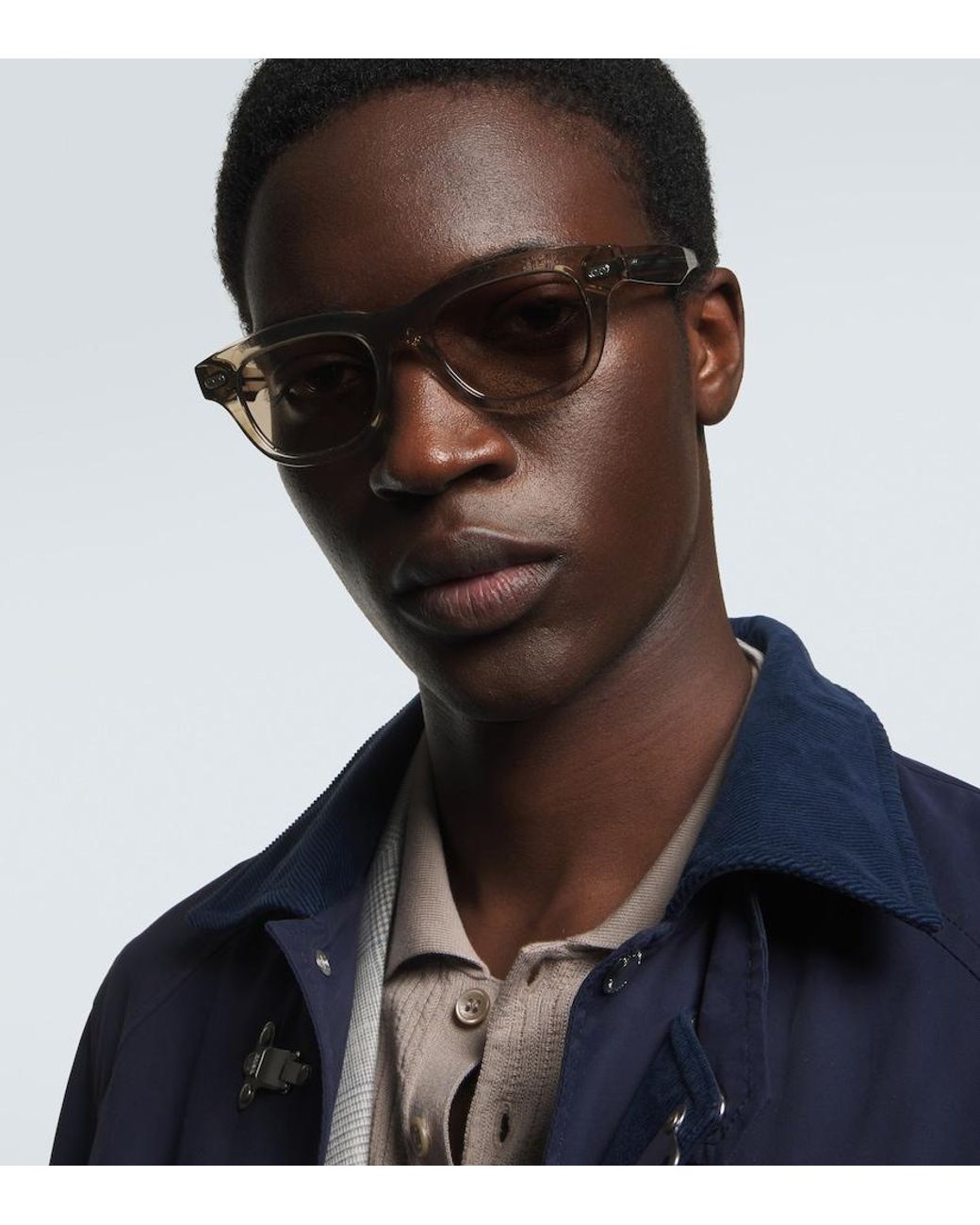 Brunello Cucinelli Natural Square Sunglasses for men