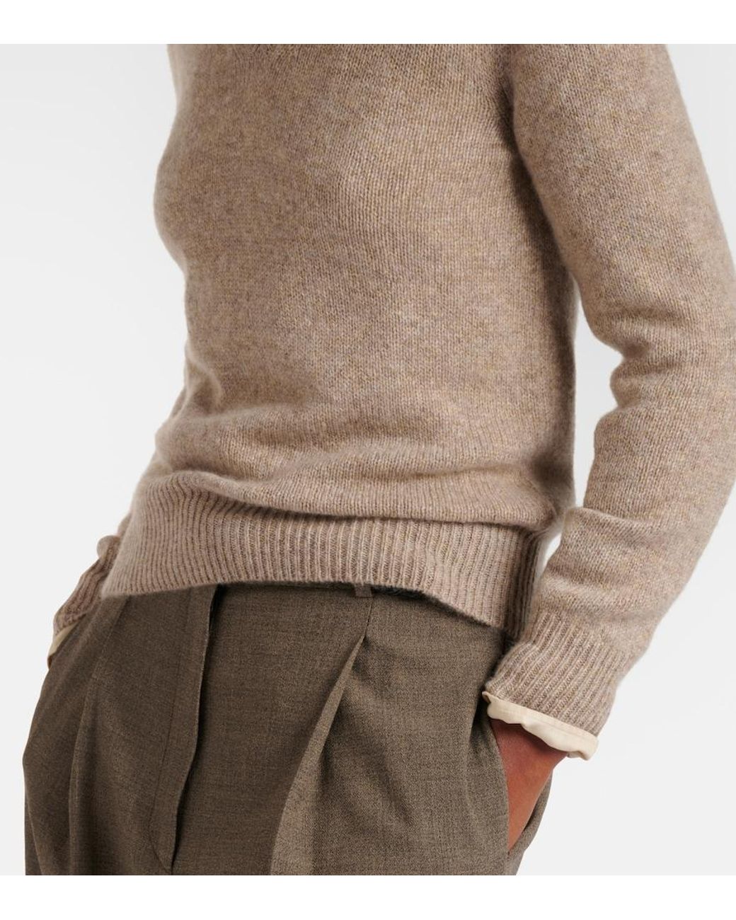 The Row Natural Nalini Cashmere Sweater
