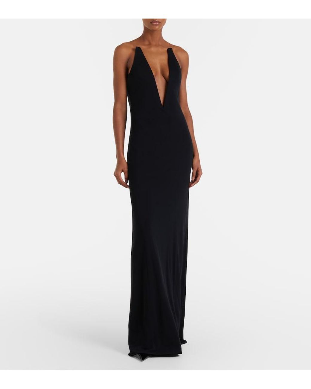 Tom Ford Black Impossible Crepe Jersey Gown