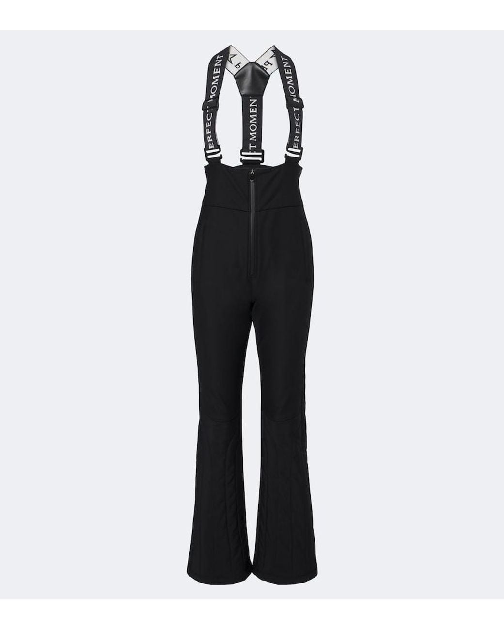 Perfect Moment Black '80S Slalom Bib Ski Salopettes