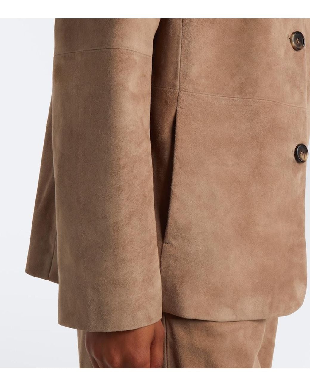 Max Mara Brown Suede Jacket