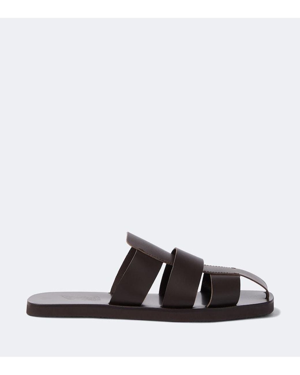 Ancient Greek Sandals Brown Andreas Leather Fisherman Sandals for men
