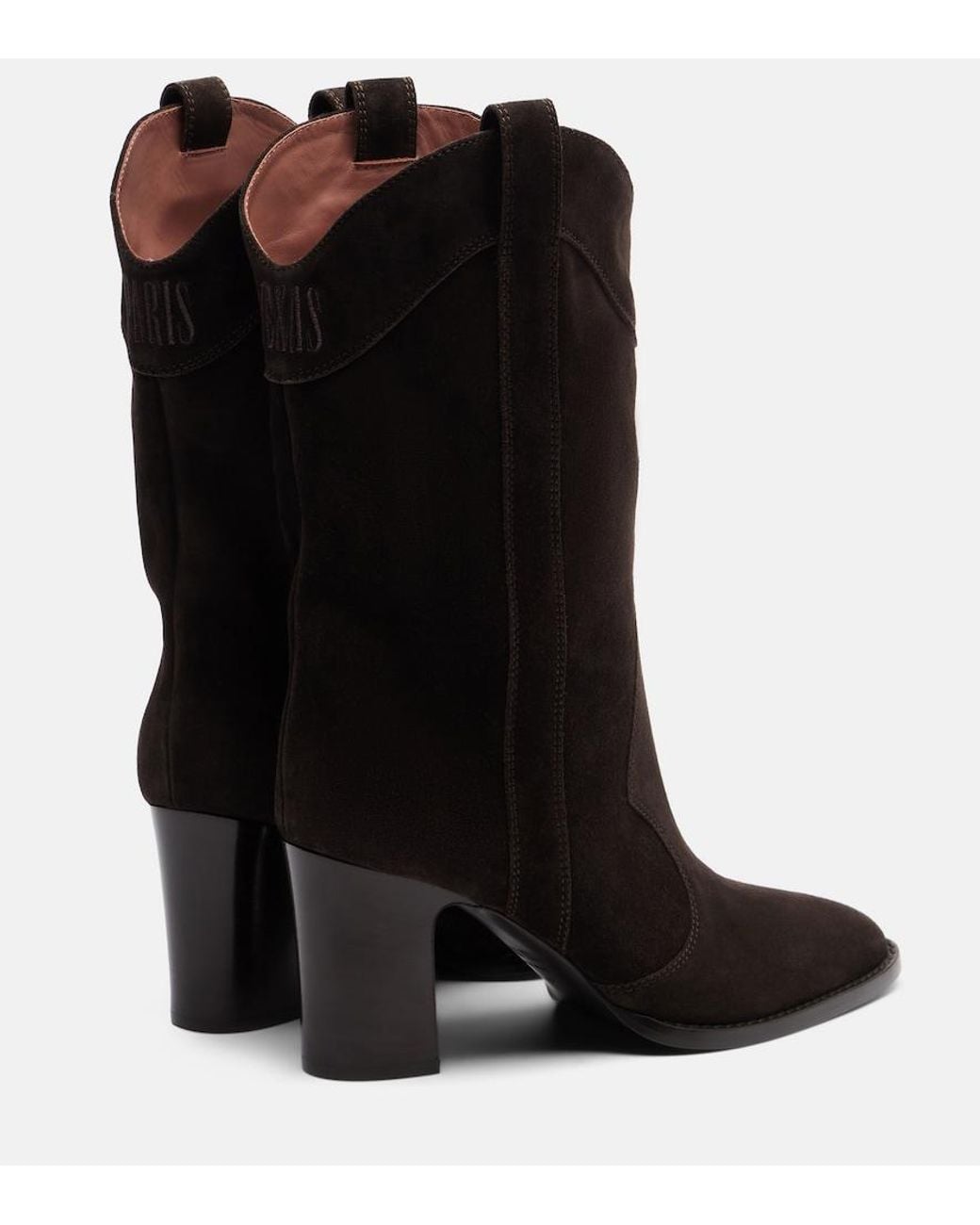 Paris Texas Black Belle Suede Ankle Boots