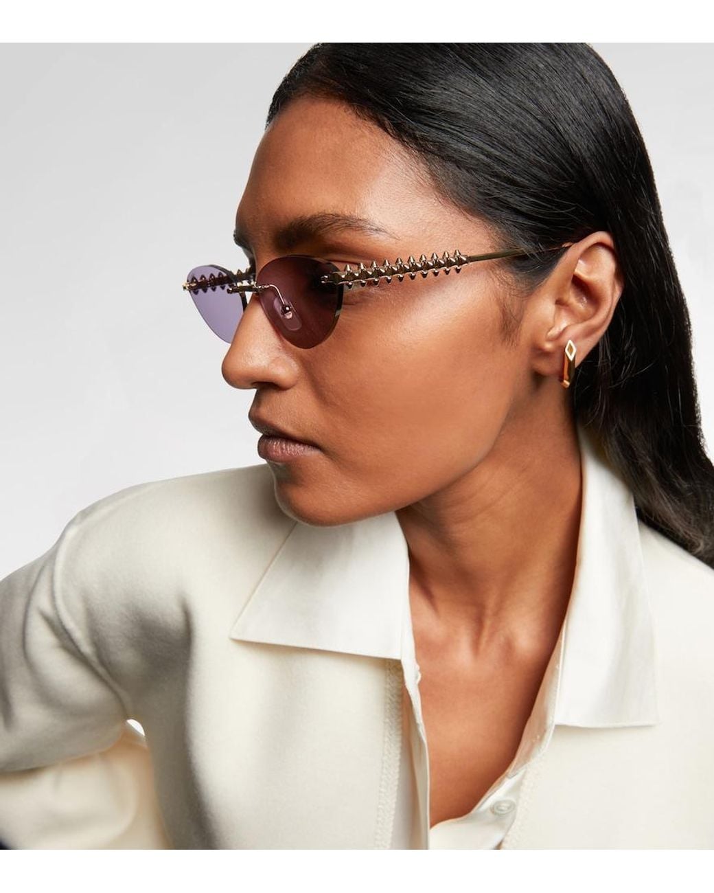 Cartier Purple Clash De Cartier Cat-Eye Sunglasses