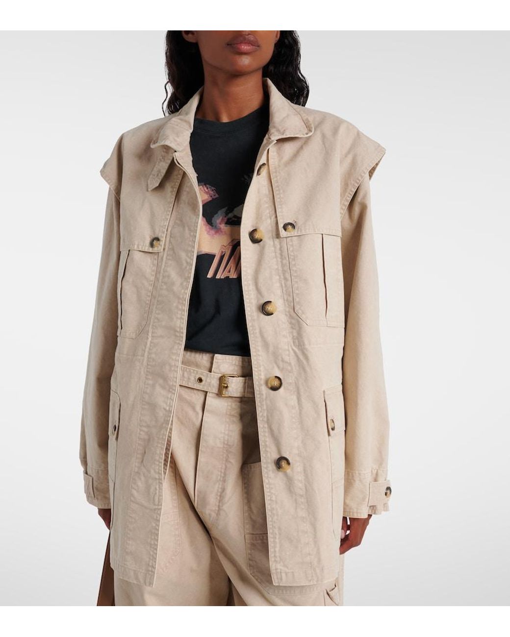 Isabel Marant Natural Malika Cotton Jacket