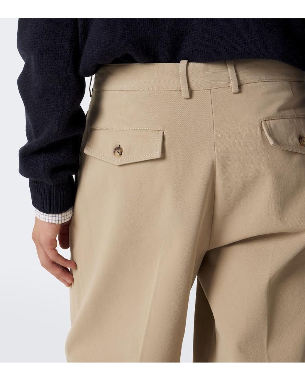 The Row Natural Tomasino Cotton Twill Straight Pants for men