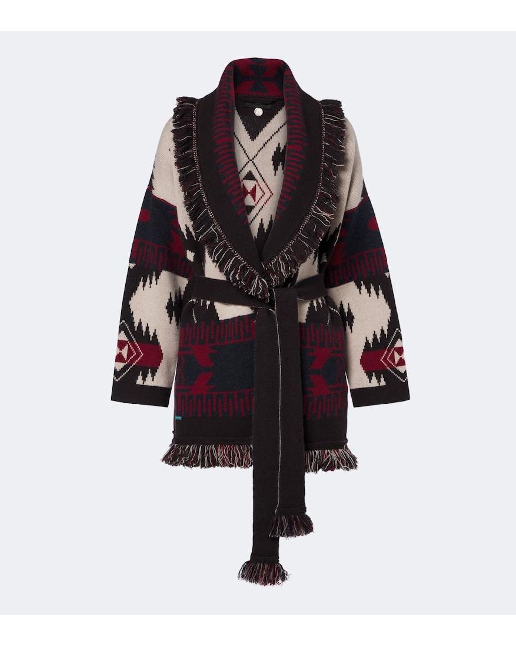 Alanui Multicolor Icon Jacquard Cashmere Cardigan