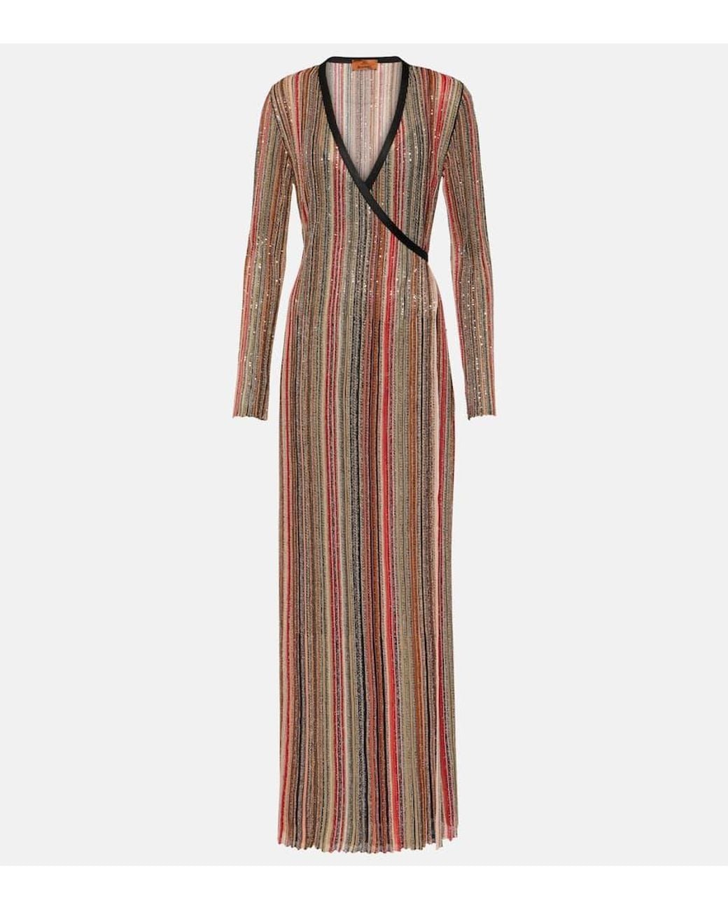 knee length dresses for ladies Shine On Striped Maxi Dress Off White/Olive / S main image 1