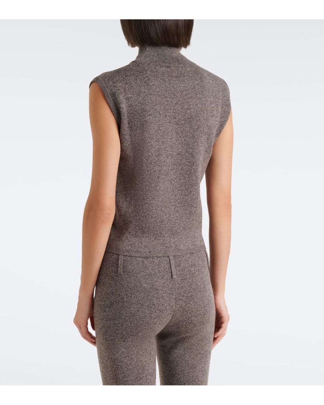 Magda Butrym Brown Wool Turtleneck Sweater