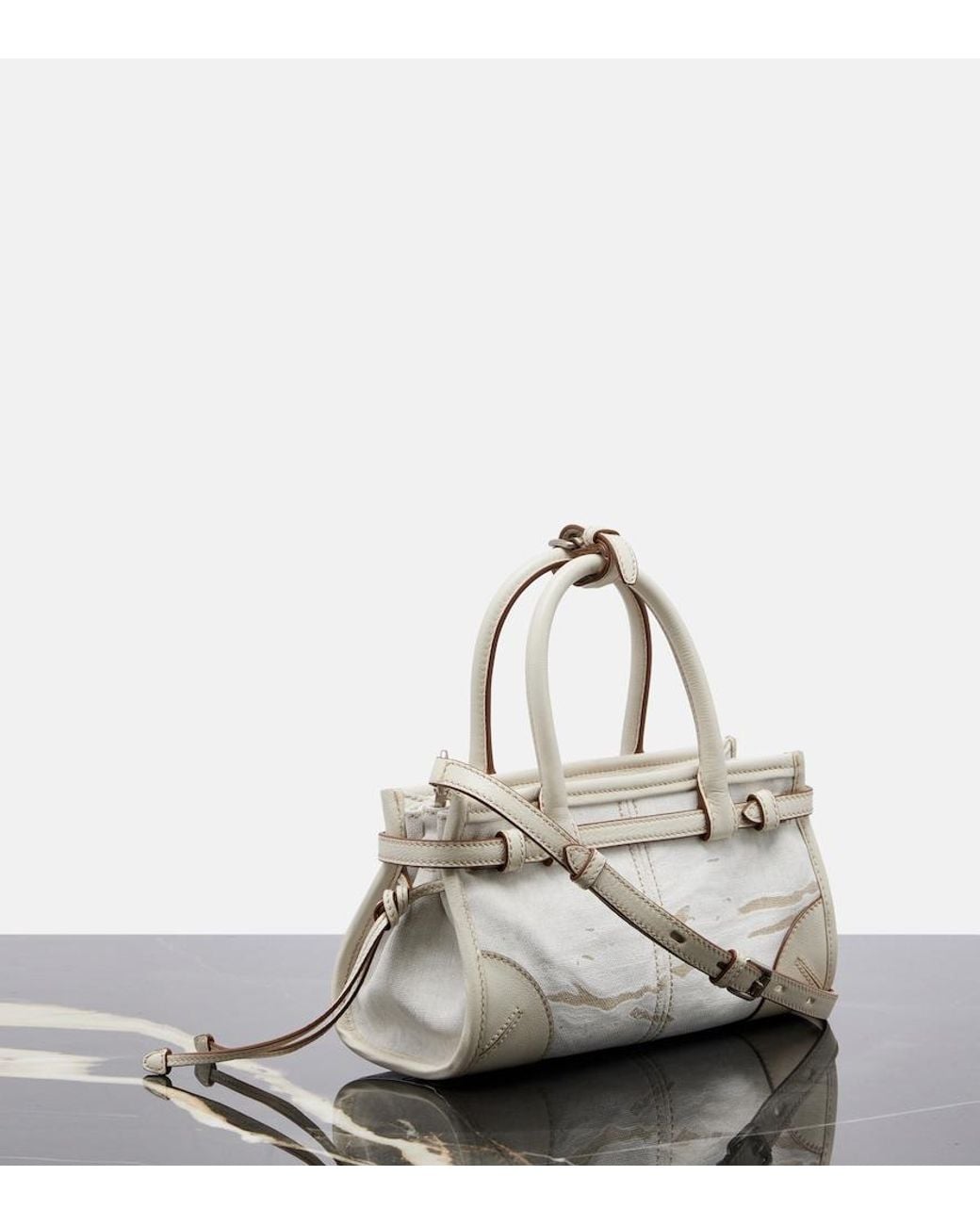 Borsa Bonnie Small di Prada in White