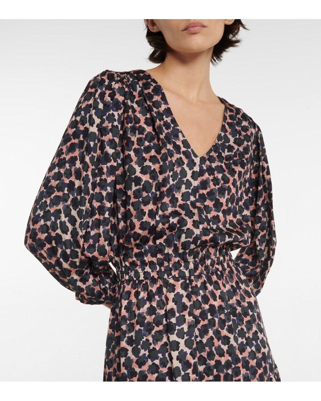 Velvet Black Yena Printed Minidress