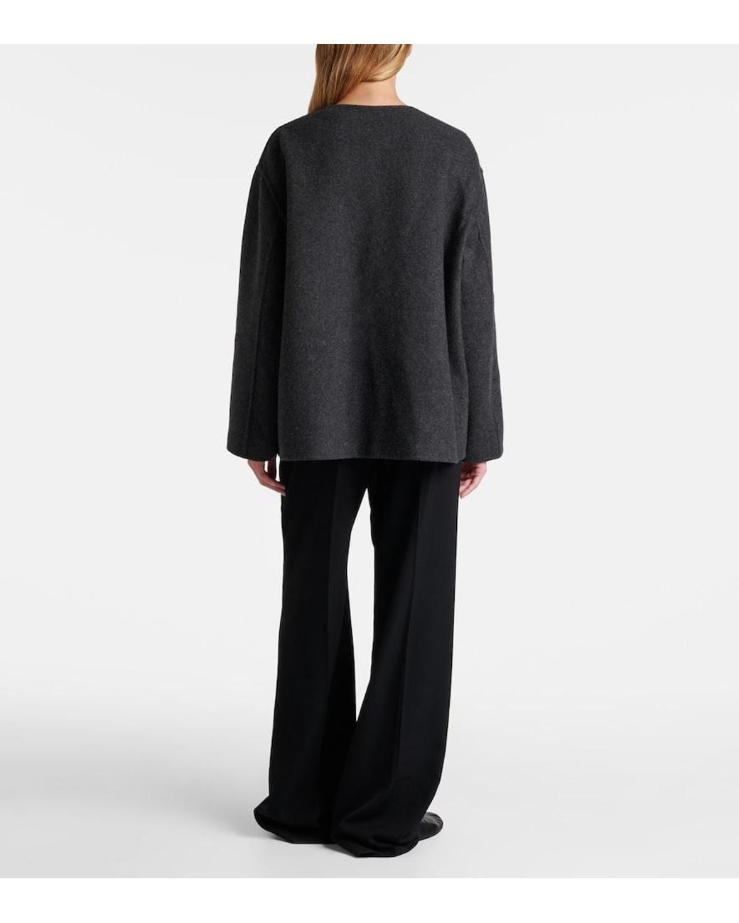 The Row Black Quintus Cashmere Jacket