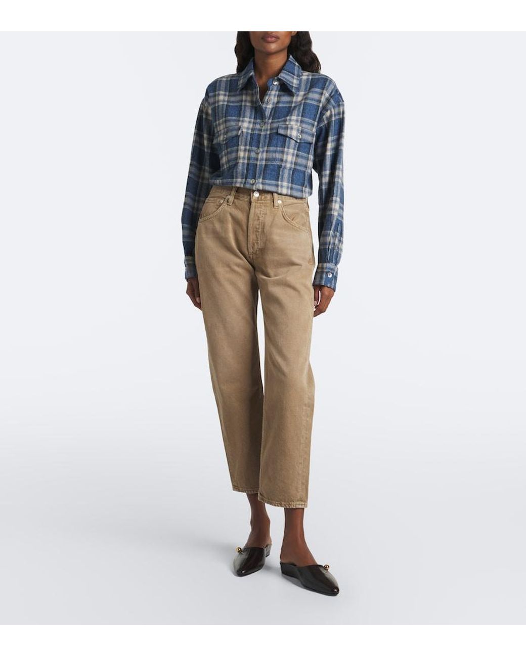Citizens of Humanity Natural Winslow Cropped Straight Jeans