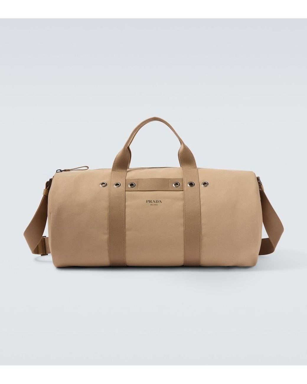 Prada Weekender Aus Canvas in Natural für Herren