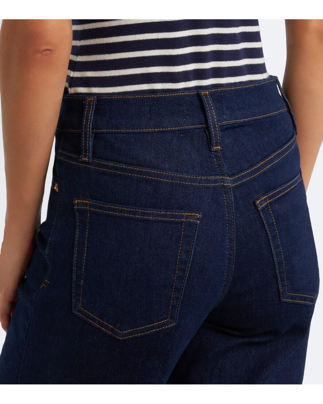 FRAME Blue The Palace Flared Jeans