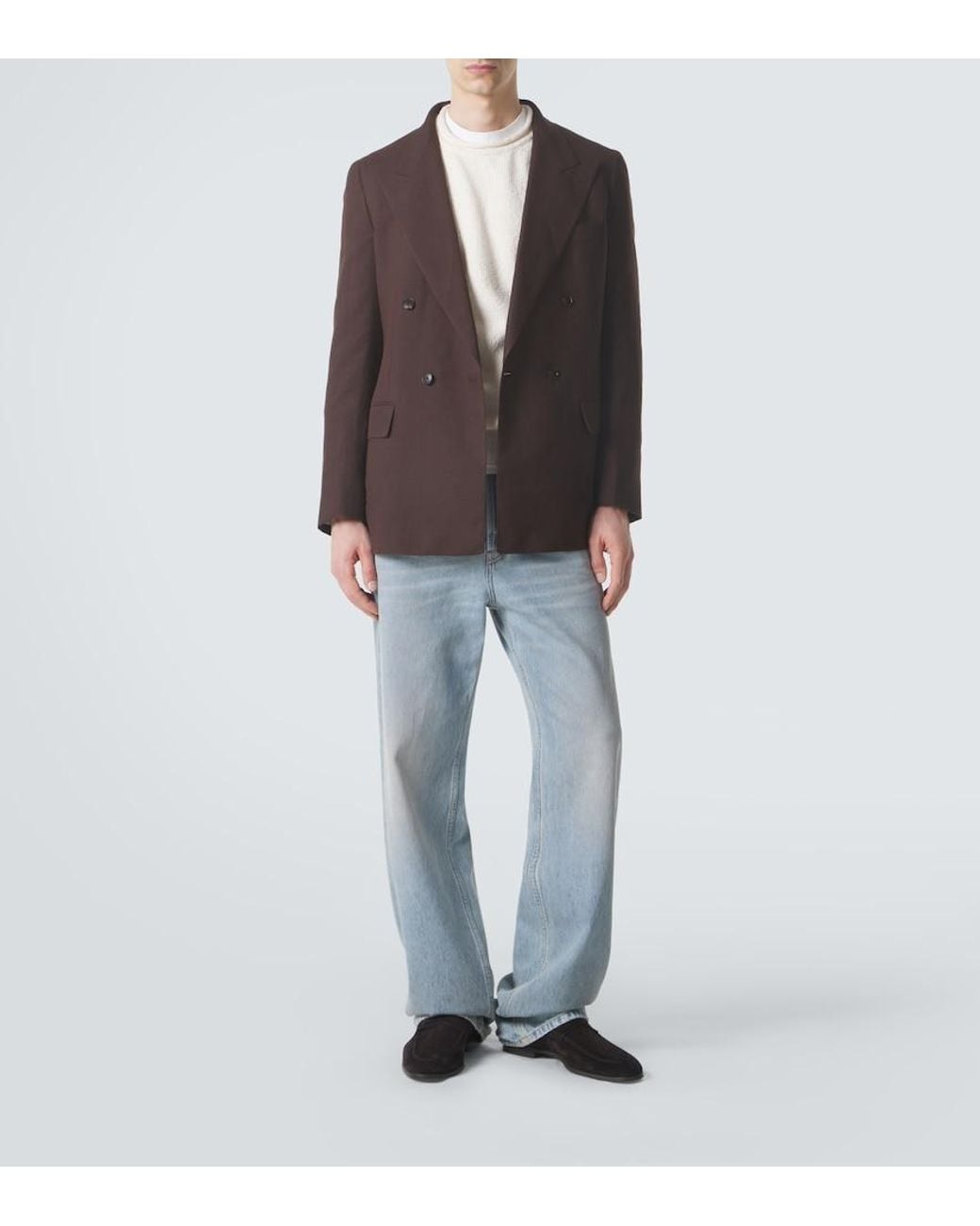 Umit Benan White Ricky Cotton Sweater for men