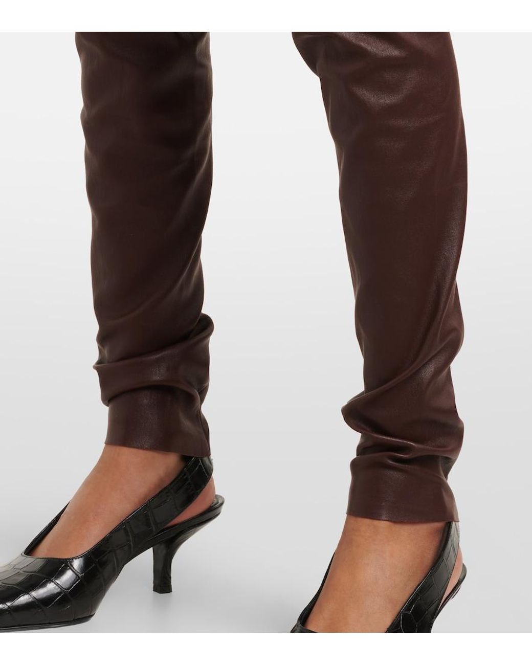 Stouls Brown Carolyn Leather Pants